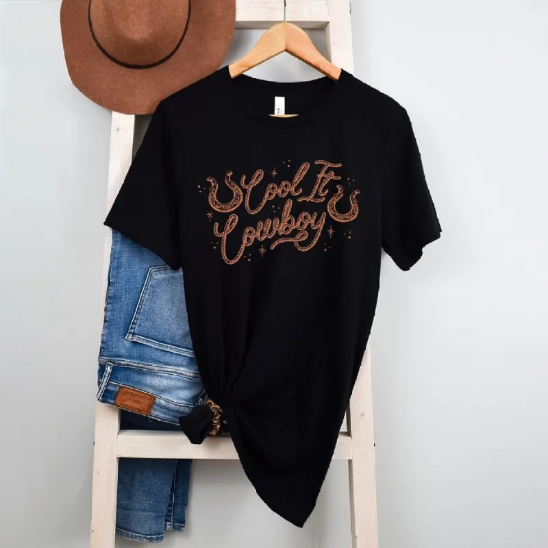 Cool It Cowboy Rope Short Sleeve Crewnneck Tee sold by Zulily