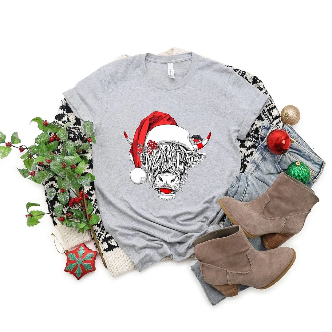 Christmas Heifer Short Sleeve Crewnneck Tee sold by Zulily
