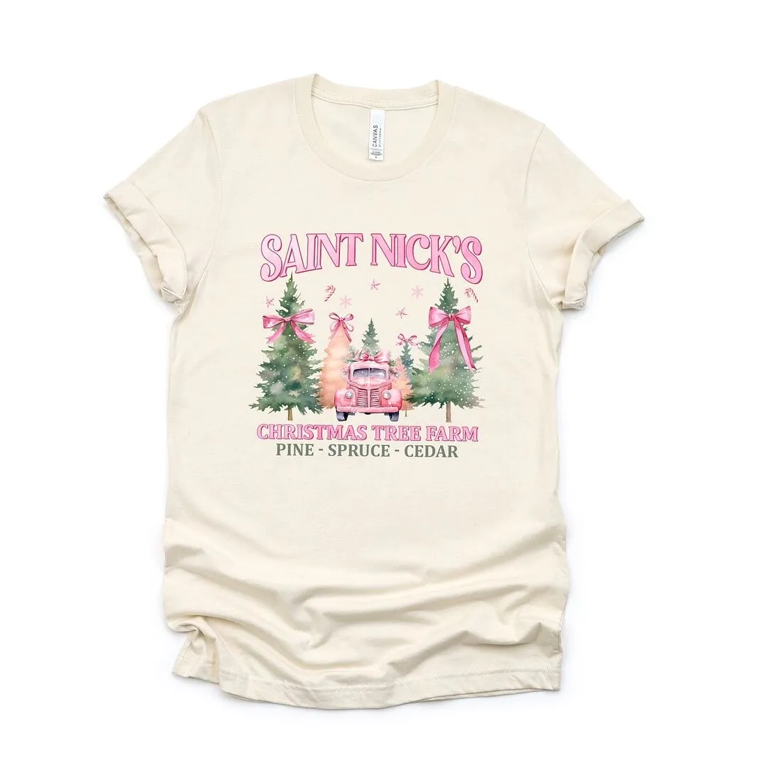 Coquette St. Nick's Tree Farm Short Sleeve Crewnneck Tee sold by Zulily product image thumbnail 2