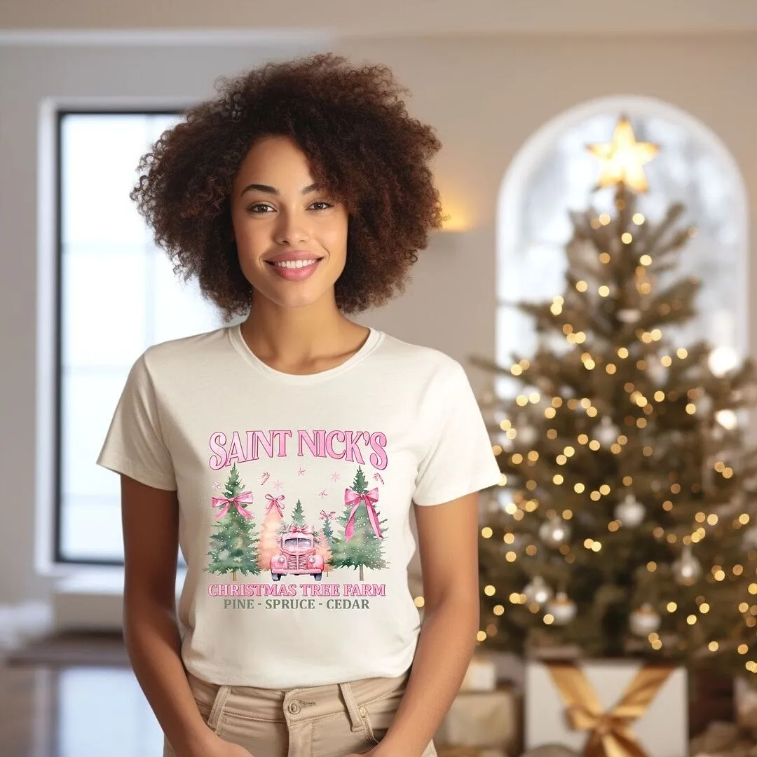 Coquette St. Nick's Tree Farm Short Sleeve Crewnneck Tee sold by Zulily product image thumbnail 3