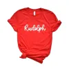 Rudolph Bold Cursive Short Sleeve Crewnneck Tee sold by Zulily