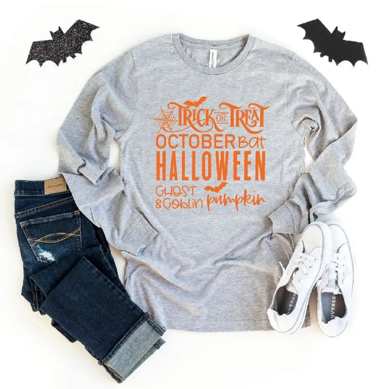 Halloween Sayings Long Sleeve Tee sold by Zulily