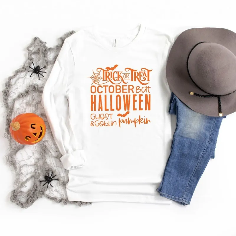 Halloween Sayings Long Sleeve Tee sold by Zulily