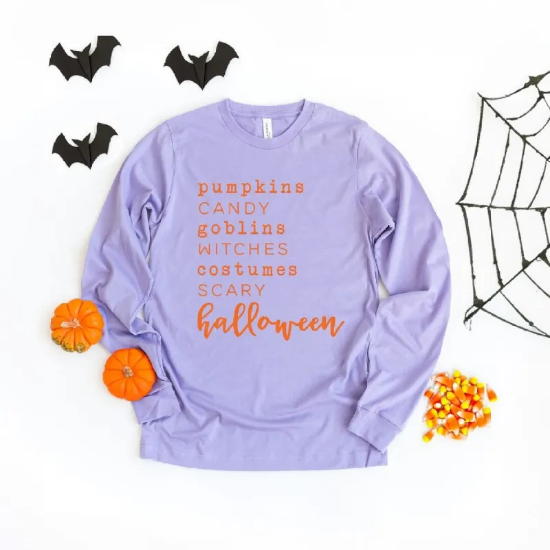 Halloween Words Long Sleeve Tee sold by Zulily