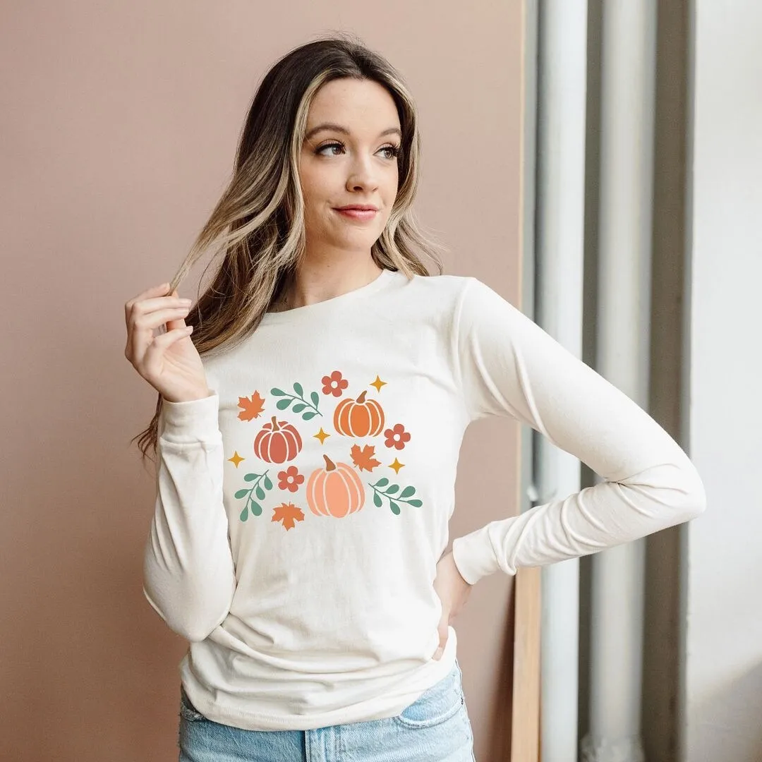 Pastel Pumpkins Long Sleeve Tee sold by Zulily product image thumbnail 3