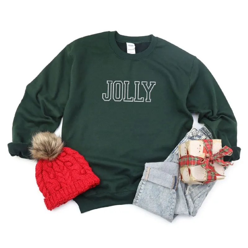 Embroidered Jolly Graphic Sweatshirt sold by Zulily