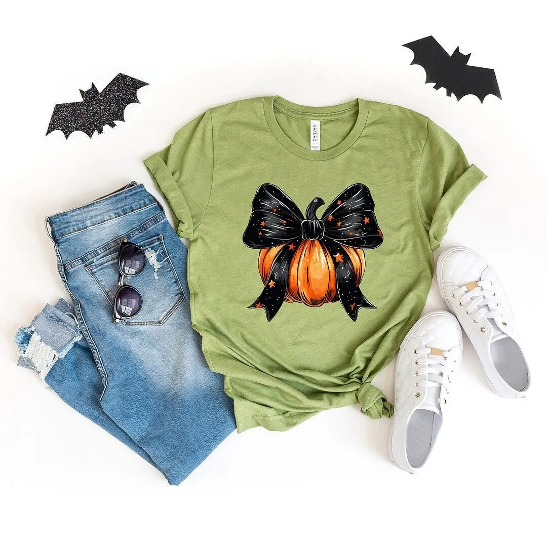 Coquette Halloween Pumpkin Short Sleeve Tee sold by Zulily
