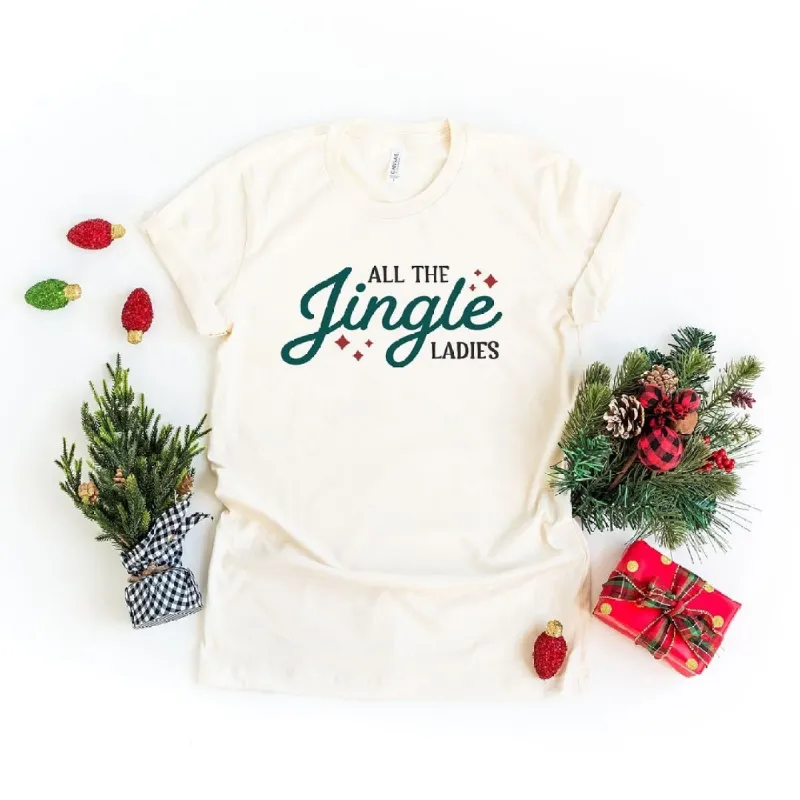 Jingle Ladies Short Sleeve Crewnneck Tee sold by Zulily