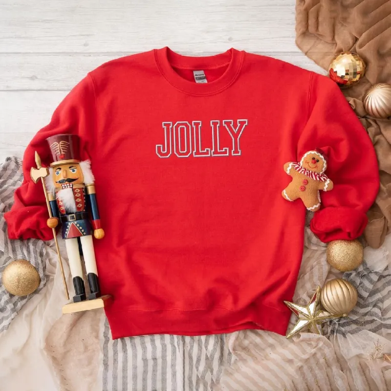 Embroidered Jolly Graphic Sweatshirt sold by Zulily