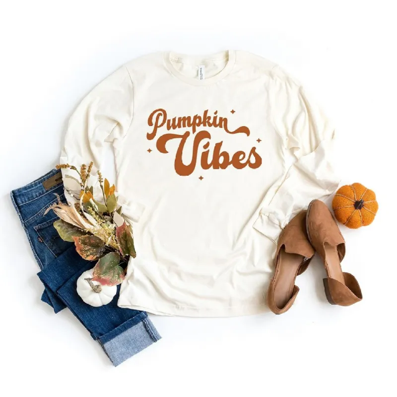 Pumpkin Vibes Stars Long Sleeve Tee sold by Zulily