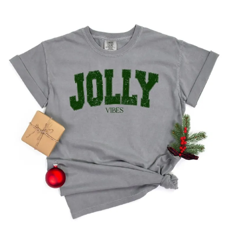 Jolly Vibes Grunge Garment Dyed Tee sold by Zulily