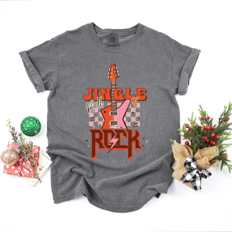 Jingle Bell Rock Checkered Garment Dyed Tee sold by Zulily