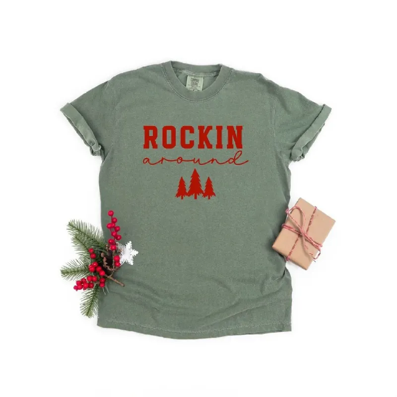 Rockin' Christmas Tree Garment Dyed Tee made by Zulily