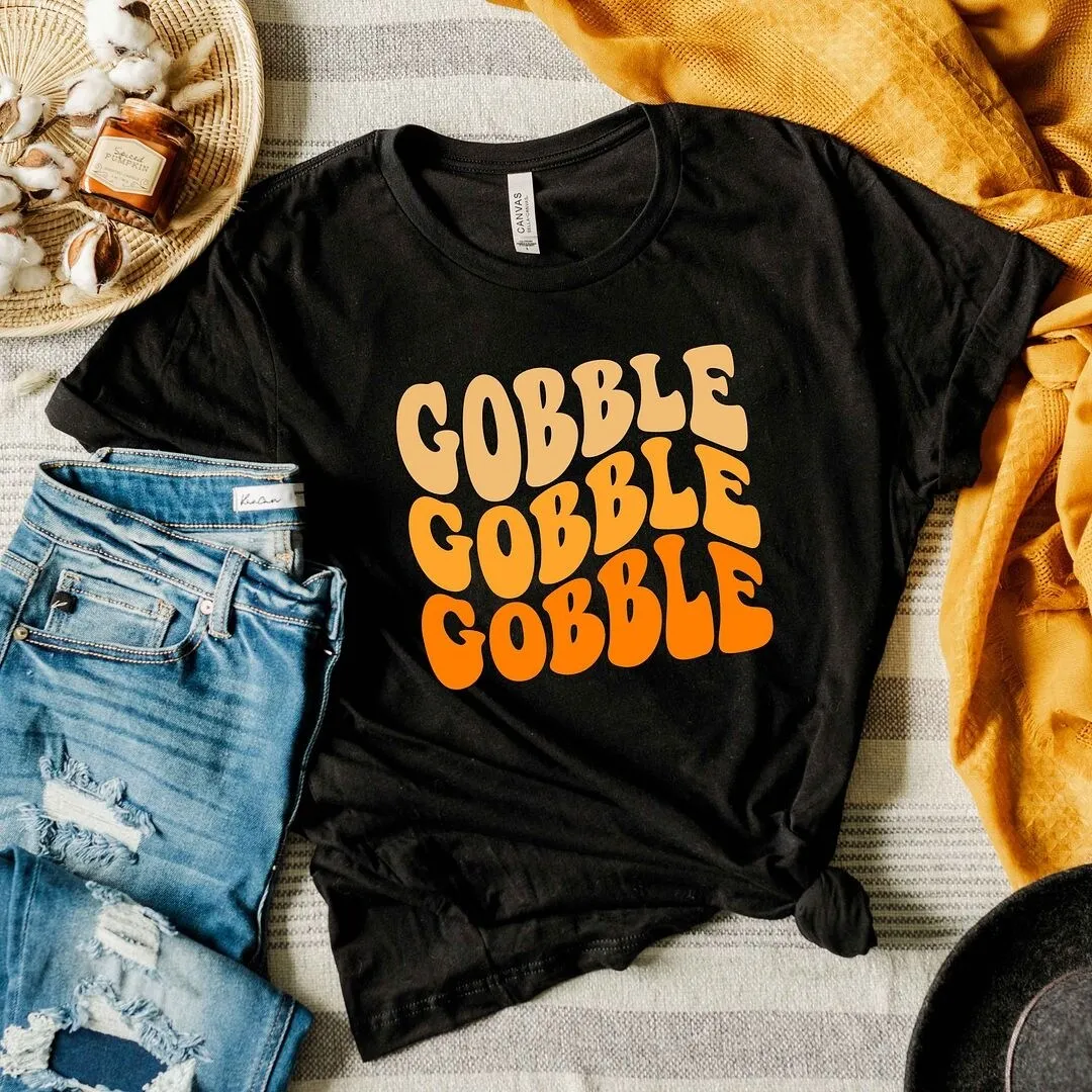 Gobble Wavy Short Sleeve Crewnneck Tee sold by Zulily