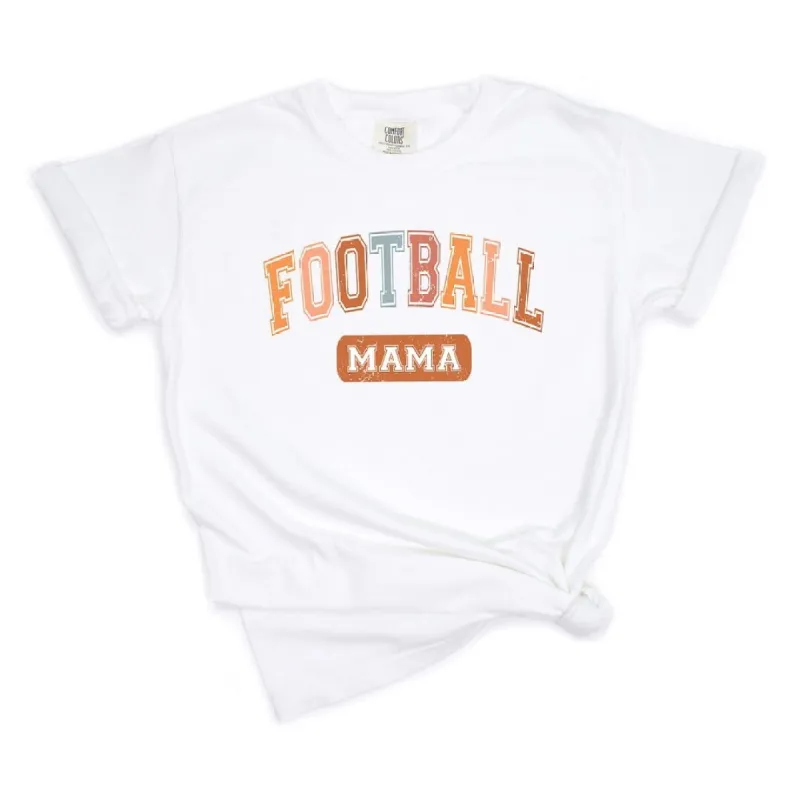 Varsity Football Mama Garment Dyed Tee sold by Zulily