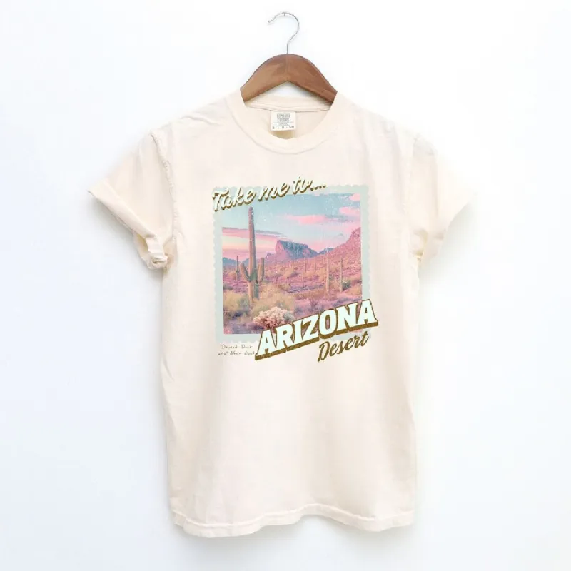 Take Me to Arizona Garment Dyed Tee sold by Zulily