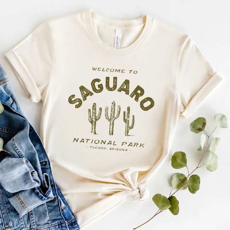 Vintage Saguaro National Park Short Sleeve Crewnneck Tee sold by Zulily
