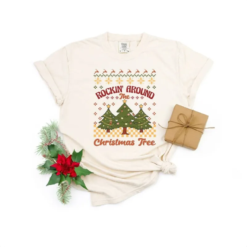 Rockin' Around Tree Garment Dyed Tee sold by Zulily