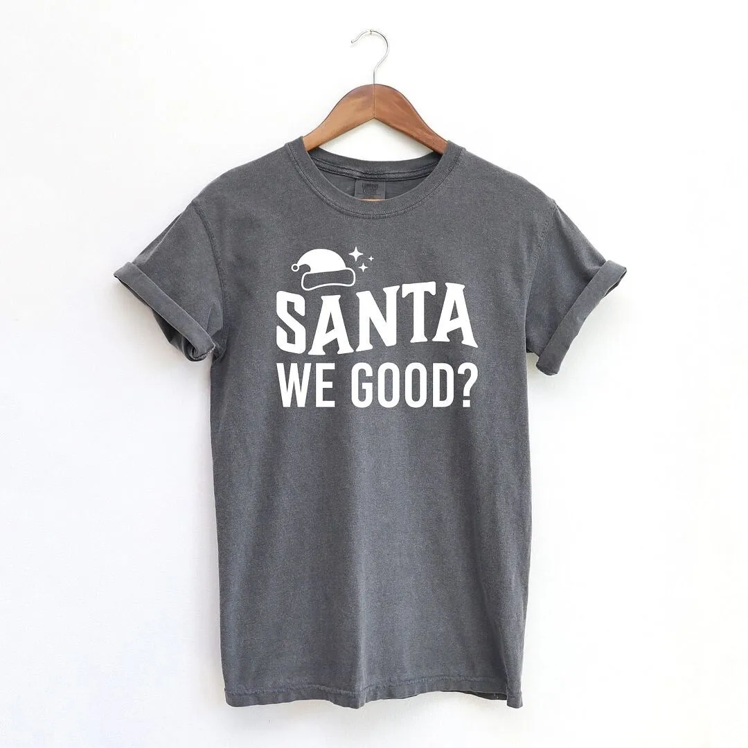 Santa We Good Garment Dyed Tee sold by Zulily product image thumbnail 2