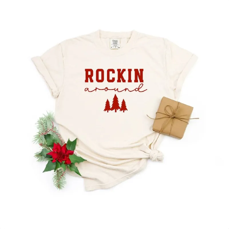 Rockin' Christmas Tree Garment Dyed Tee sold by Zulily