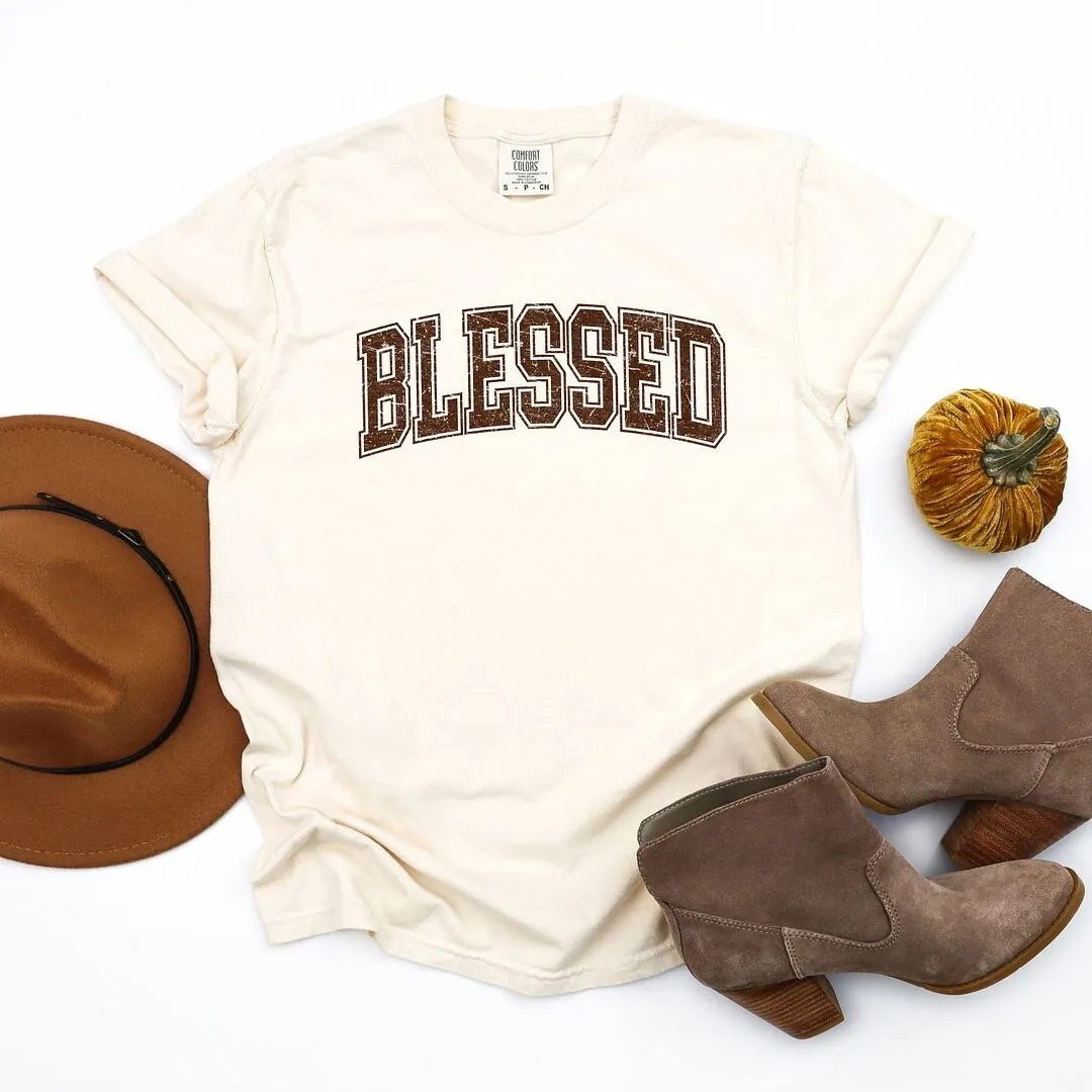 Blessed Grunge Garment Dyed Tee sold by Zulily