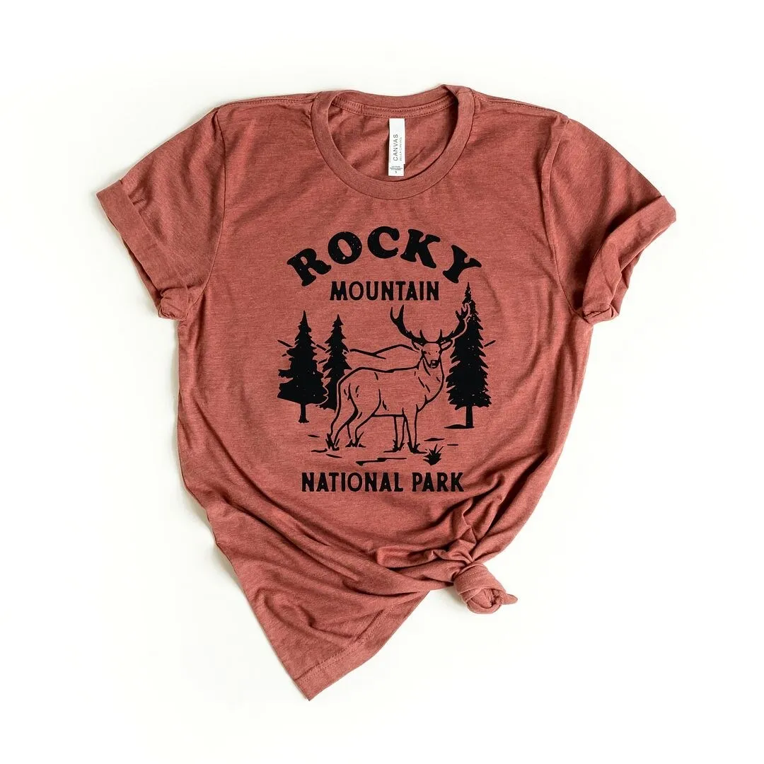 Vintage Rocky Mountain National Park Short Sleeve Crewnneck Tee sold by Zulily product image thumbnail 4