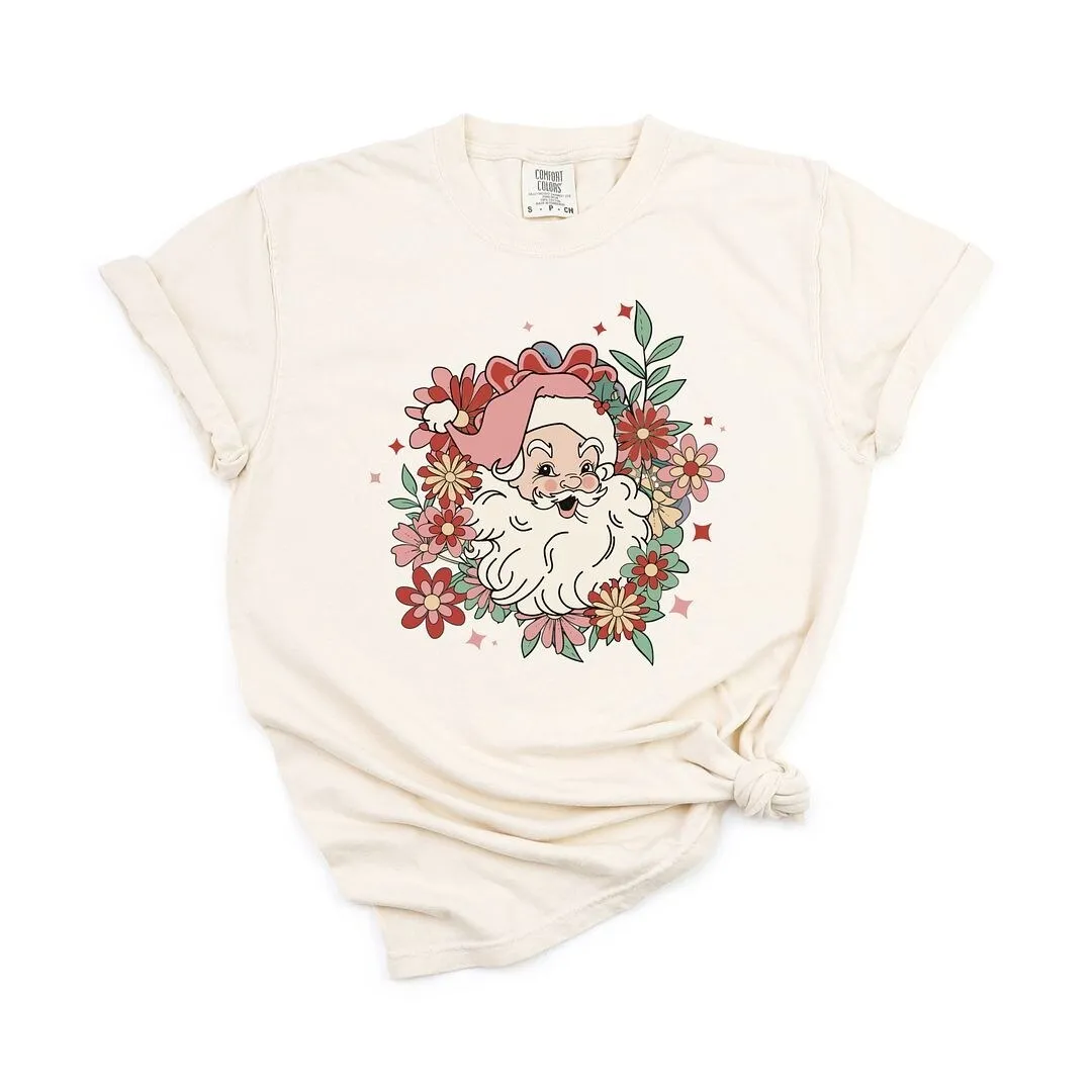 Floral Santa Garment Dyed Tee sold by Zulily product image thumbnail 2