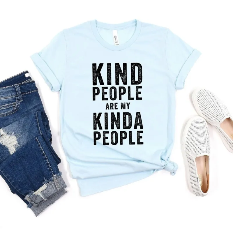 Kind People Are My Kinda People Short Sleeve Crewnneck Tee sold by Zulily