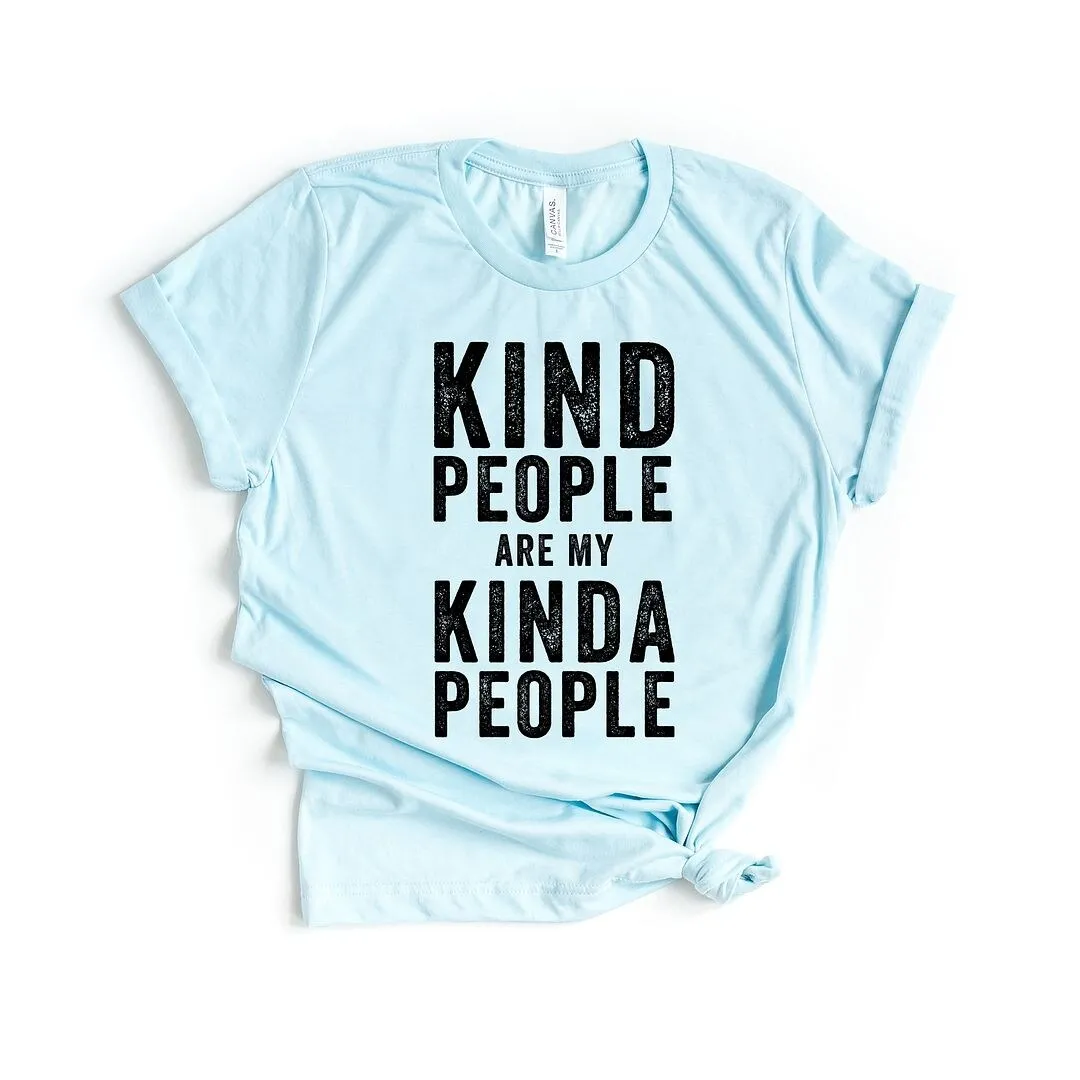 Kind People Are My Kinda People Short Sleeve Crewnneck Tee sold by Zulily product image thumbnail 2