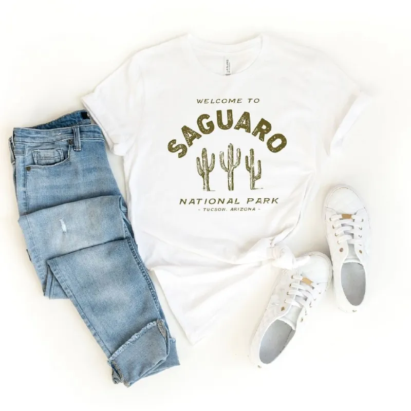 Vintage Saguaro National Park Short Sleeve Crewnneck Tee sold by Zulily