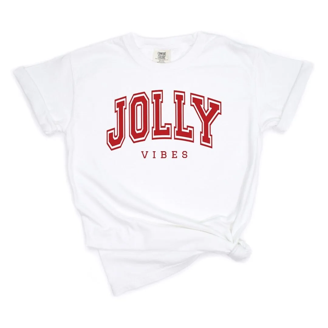 Jolly Vibes Varsity Thick Outline Garment Dyed Tee sold by Zulily product image thumbnail 2