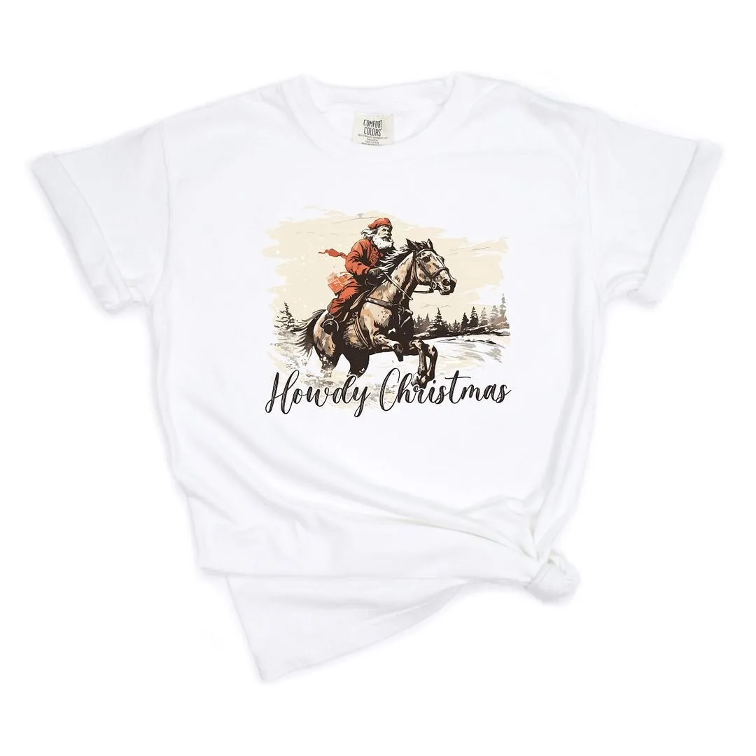 Howdy Christmas Garment Dyed Tee sold by Zulily product image thumbnail 2