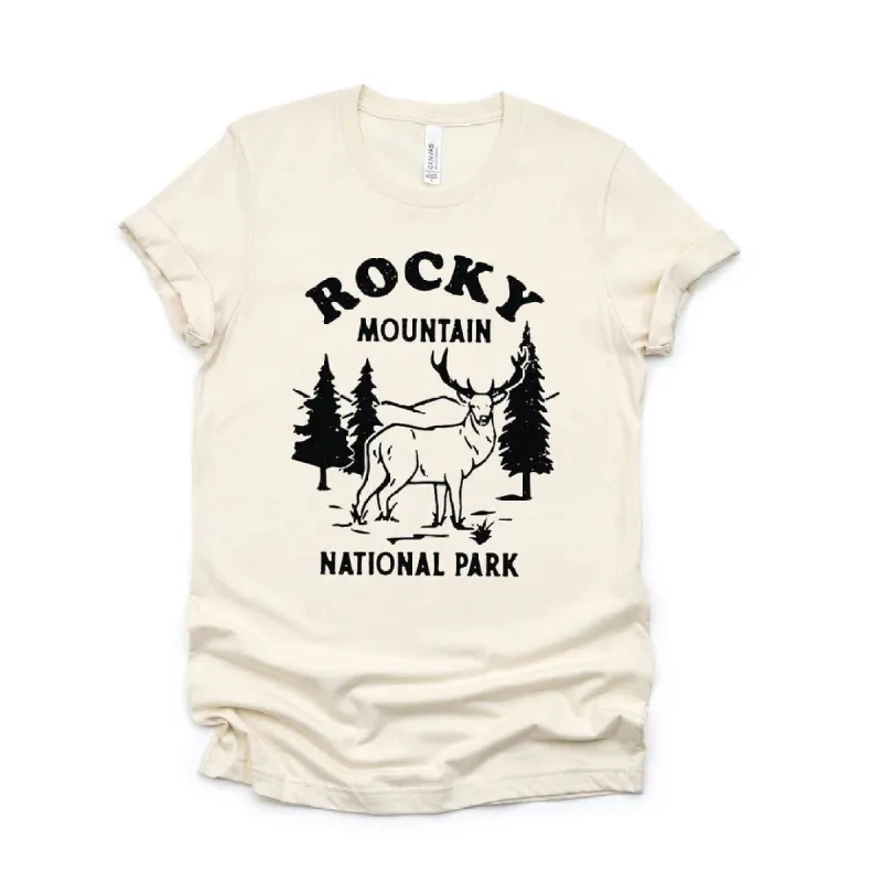Vintage Rocky Mountain National Park Short Sleeve Crewnneck Tee sold by Zulily