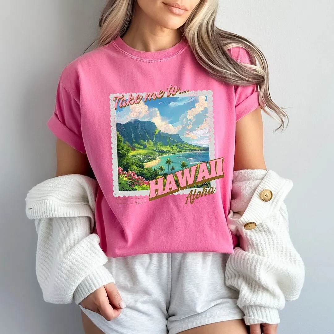 Take Me to Hawaii Garment Dyed Tee sold by Zulily product image thumbnail 2