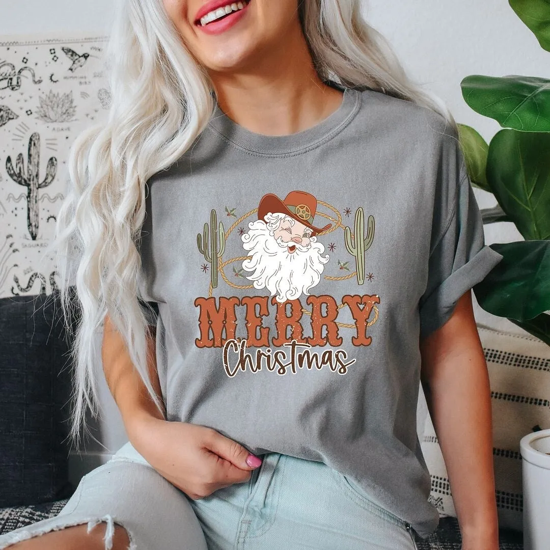 Cactus Western Santa Garment Dyed Tee sold by Zulily product image thumbnail 3