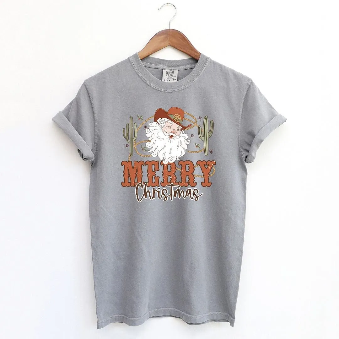 Cactus Western Santa Garment Dyed Tee sold by Zulily product image thumbnail 2