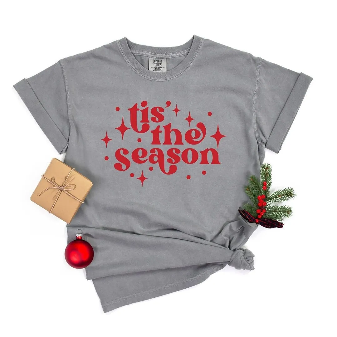 Whimsical Tis the Season Garment Dyed Tee sold by Zulily
