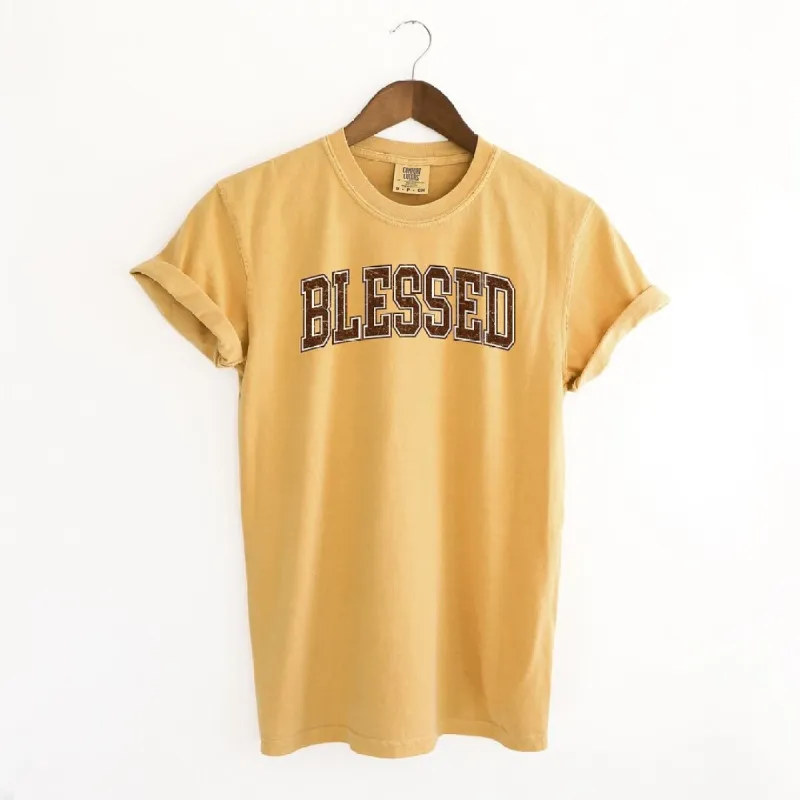 Blessed Grunge Garment Dyed Tee sold by Zulily