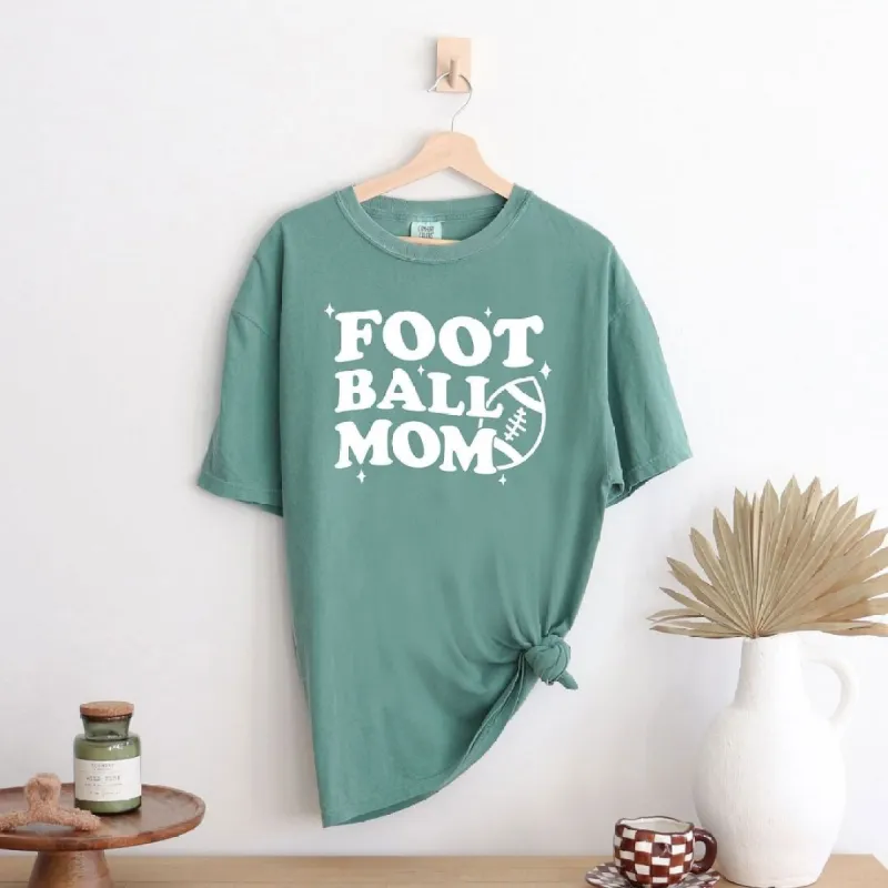 Football Mom Stars Garment Dyed Tee sold by Zulily