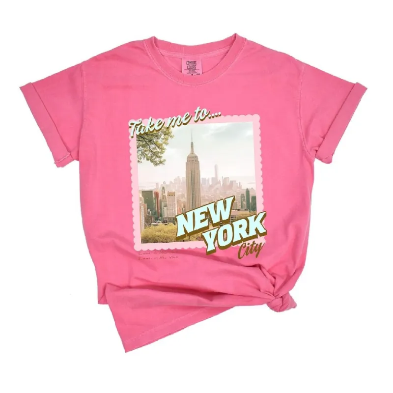Take Me to New York Garment Dyed Tee made by Zulily
