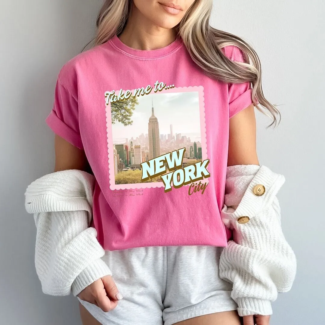 Take Me to New York Garment Dyed Tee sold by Zulily product image thumbnail 2