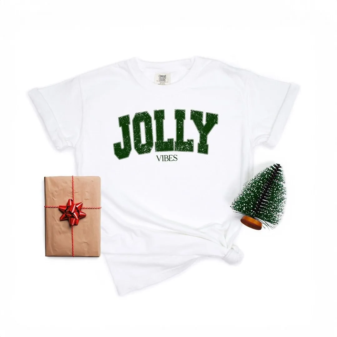 Jolly Vibes Grunge Garment Dyed Tee sold by Zulily