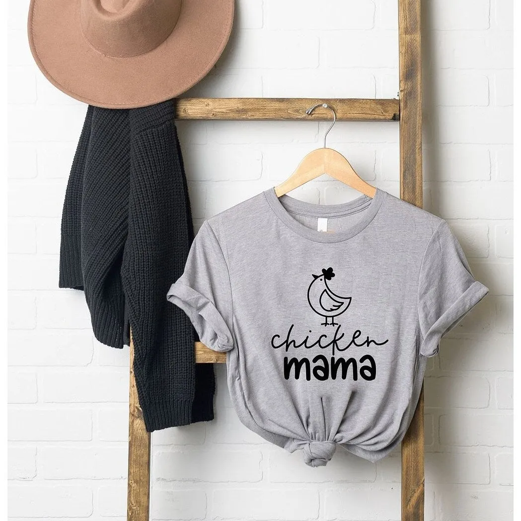 Chicken Mama Short Sleeve Crewnneck Tee sold by Zulily