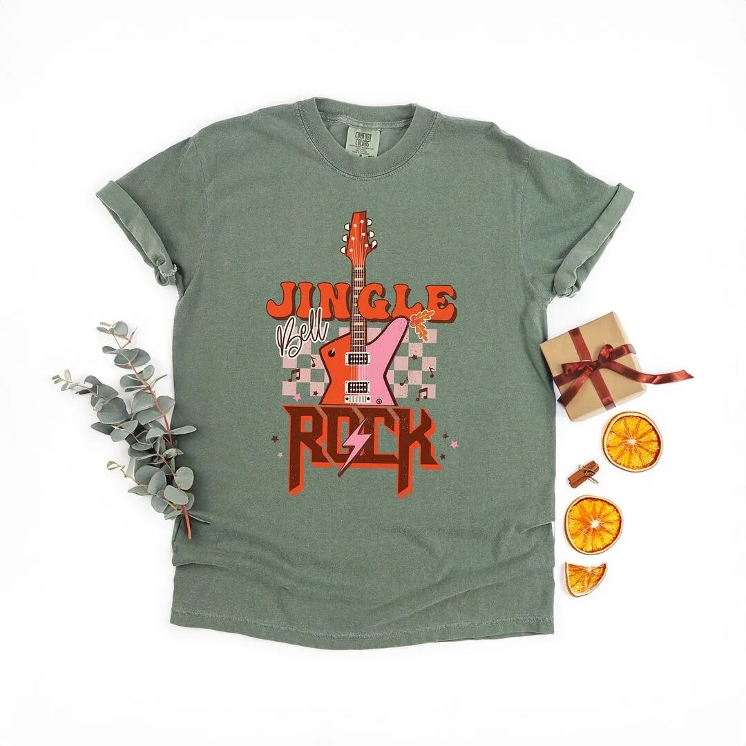 Jingle Bell Rock Checkered Garment Dyed Tee sold by Zulily product image thumbnail 3