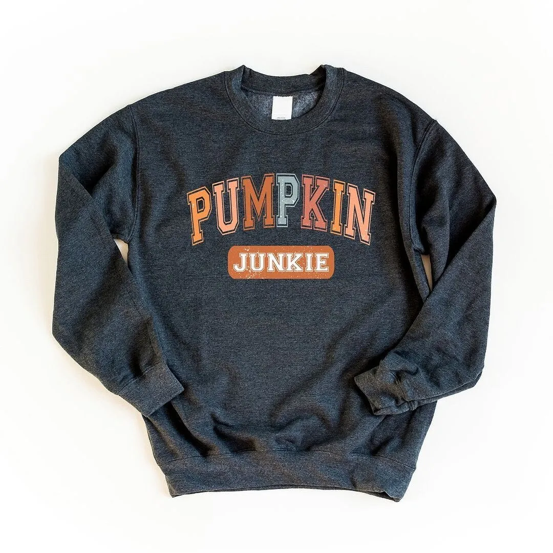 Varsity Pumpkin Junkie Sweatshirt sold by Zulily product image thumbnail 2