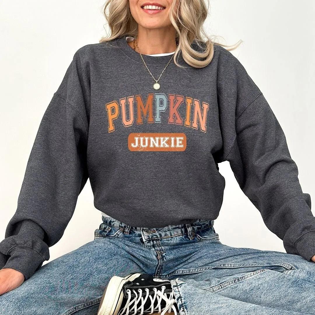 Varsity Pumpkin Junkie Sweatshirt sold by Zulily product image thumbnail 3