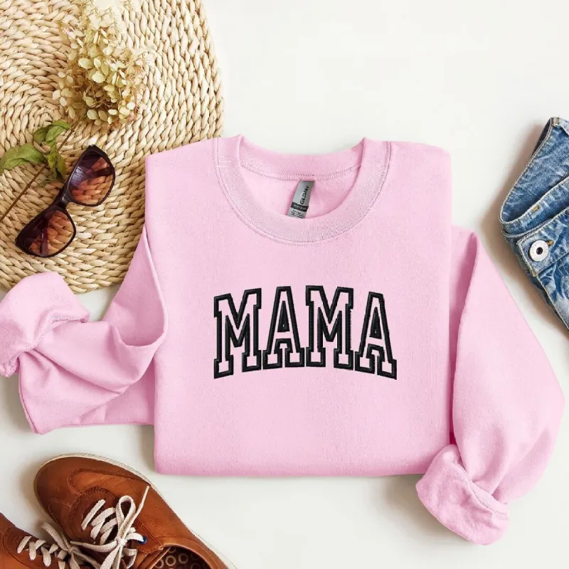 Embroidered Mama Arched Graphic Sweatshirt sold by Zulily