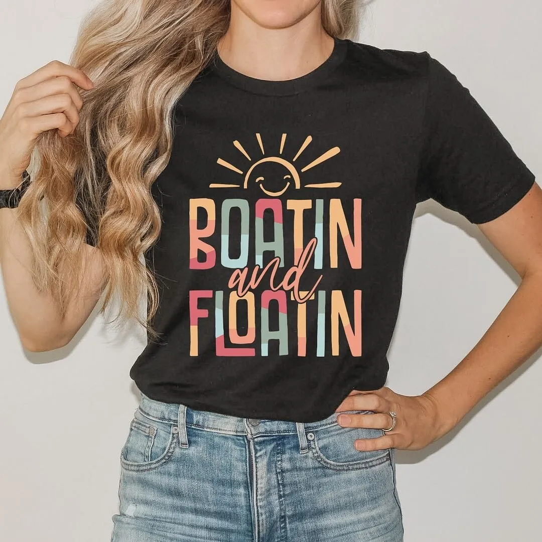 Boatin And Floatin Short Sleeve Crewnneck Tee sold by Zulily product image thumbnail 3