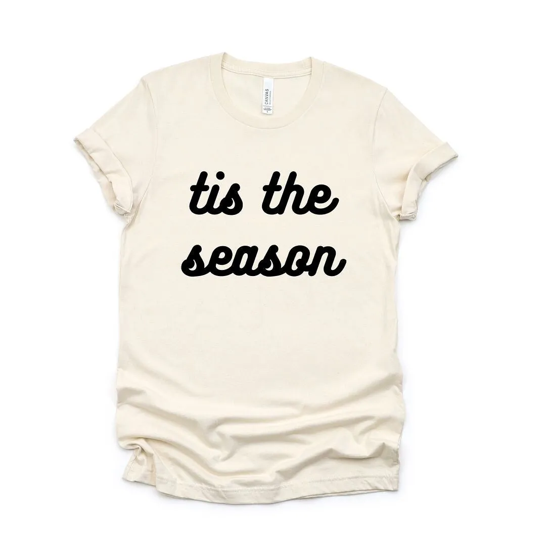 Tis The Season Bold Cursive Short Sleeve Crewnneck Tee sold by Zulily product image thumbnail 2