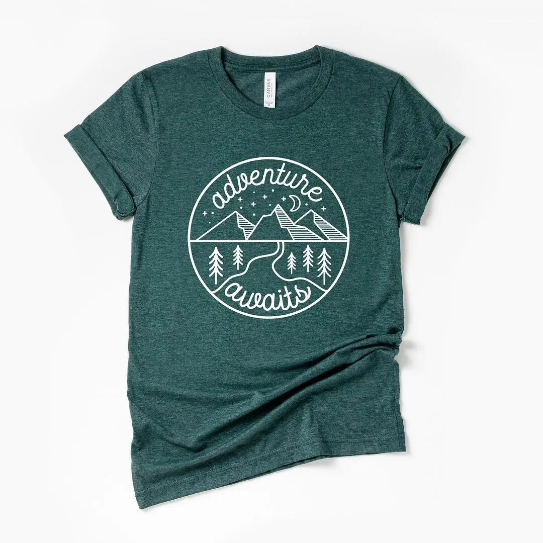 Adventure Awaits Short Sleeve Crewnneck Tee sold by Zulily product image thumbnail 2